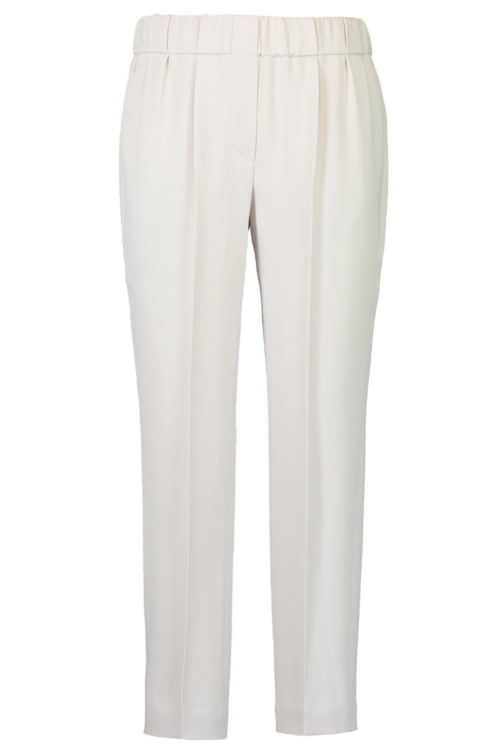 BRUNELLO CUCINELLI-Classic Pull on Pant - Icy Grey-