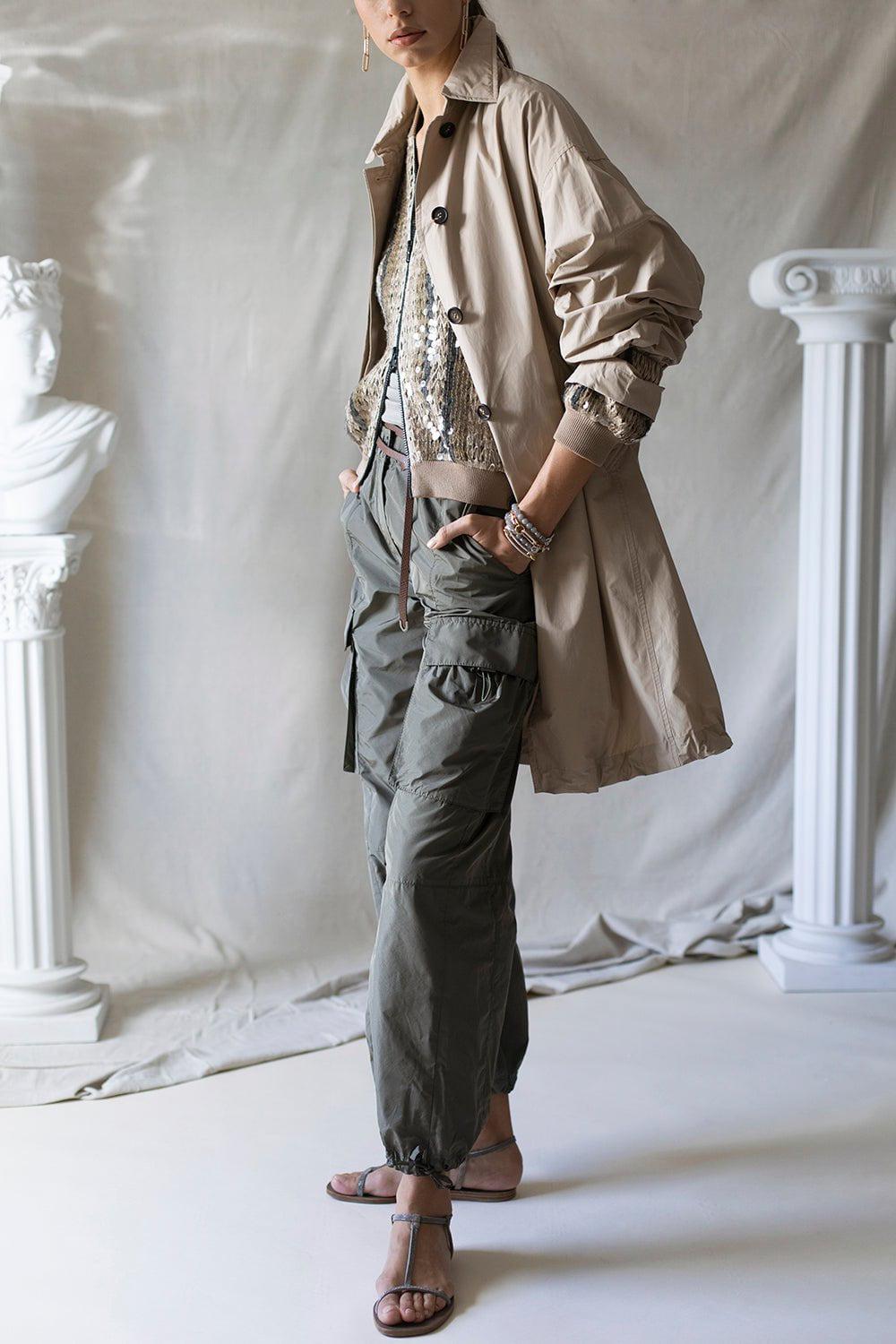 BRUNELLO CUCINELLI-Techno Taffeta Utility Pant-