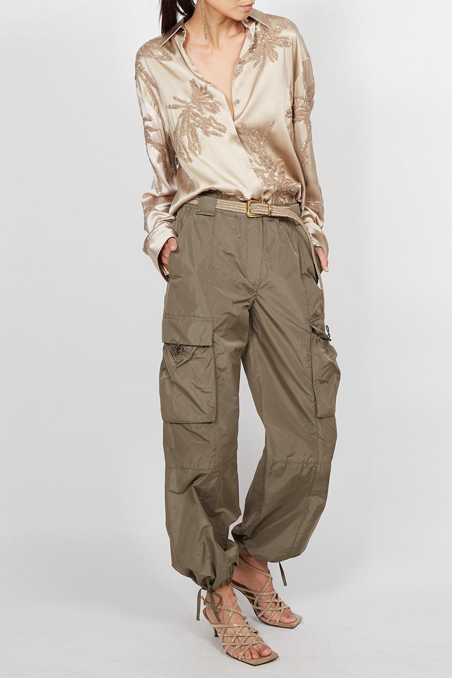 BRUNELLO CUCINELLI-Techno Taffeta Utility Pant-