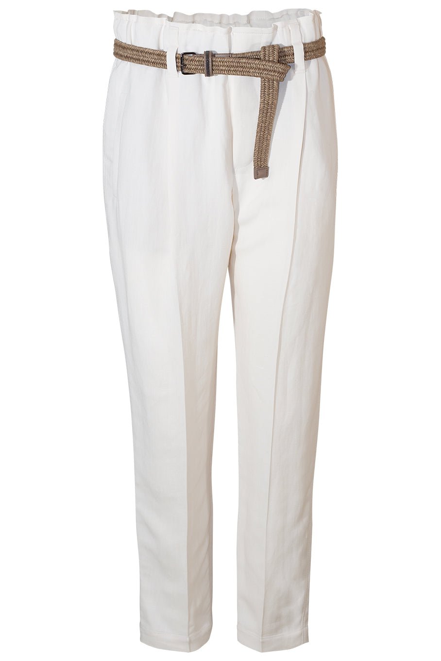 BRUNELLO CUCINELLI-Linen Twill Trouser-
