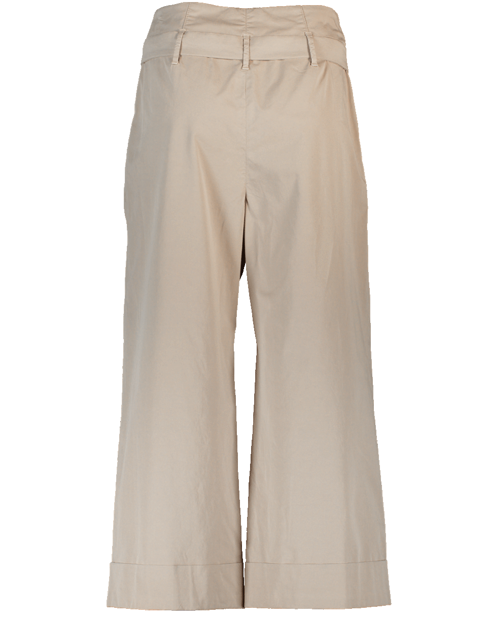 BRUNELLO CUCINELLI-Stretch Wide Cropped D Ring Pant-