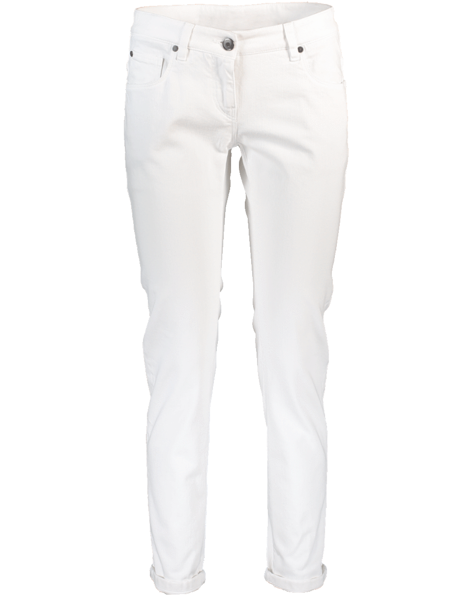 BRUNELLO CUCINELLI-Garment Dyed Denim Pant-
