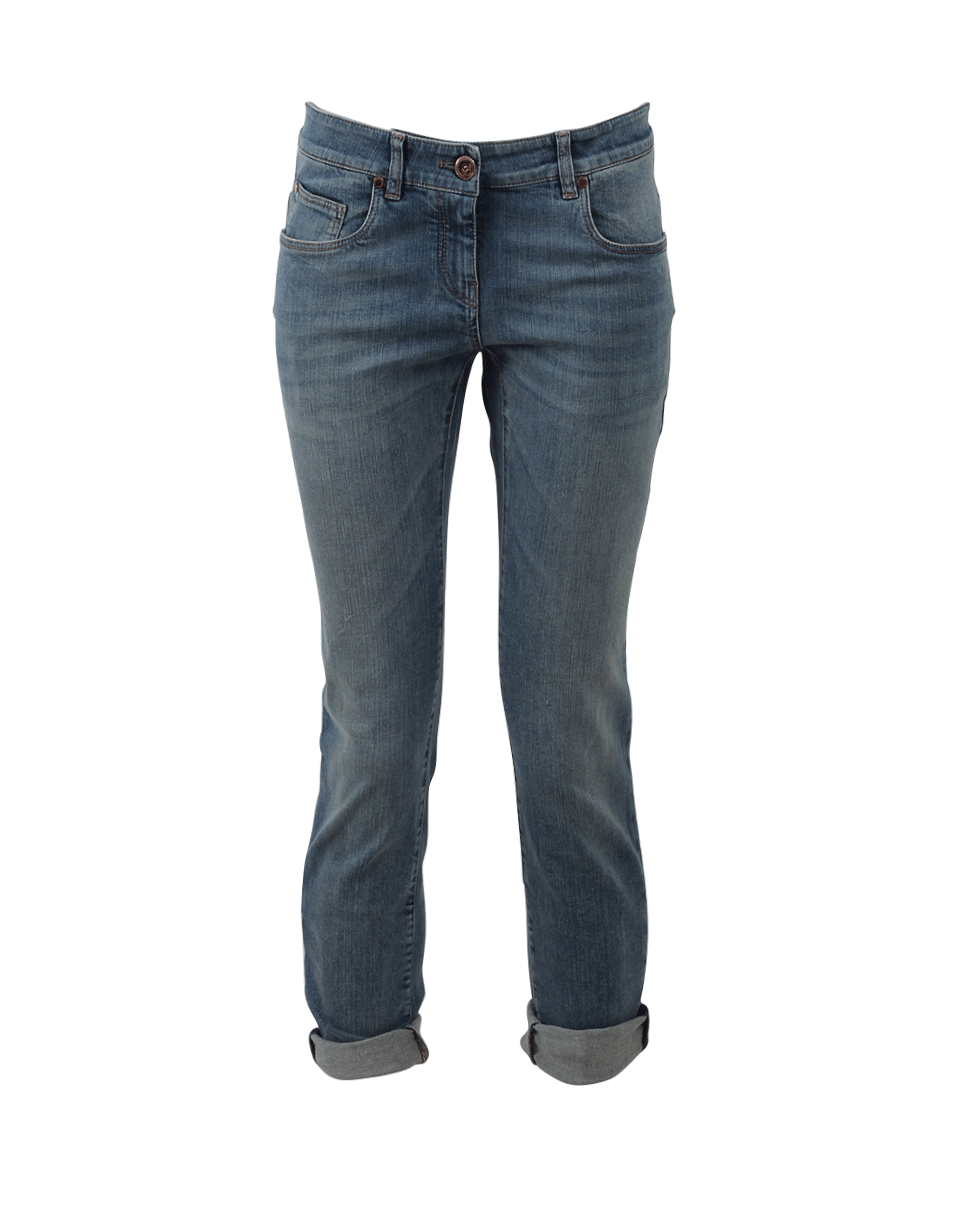BRUNELLO CUCINELLI-Boyfriend Denim Jean-DENIM