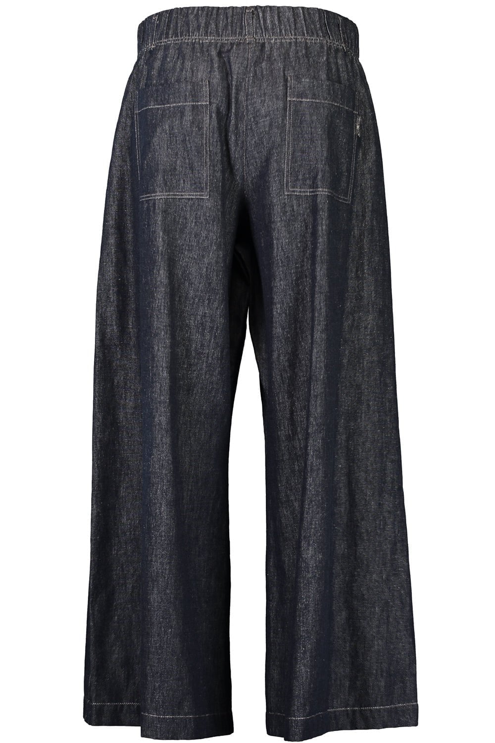 BRUNELLO CUCINELLI-Wide Leg Drawstring Pant-DNM BLUE