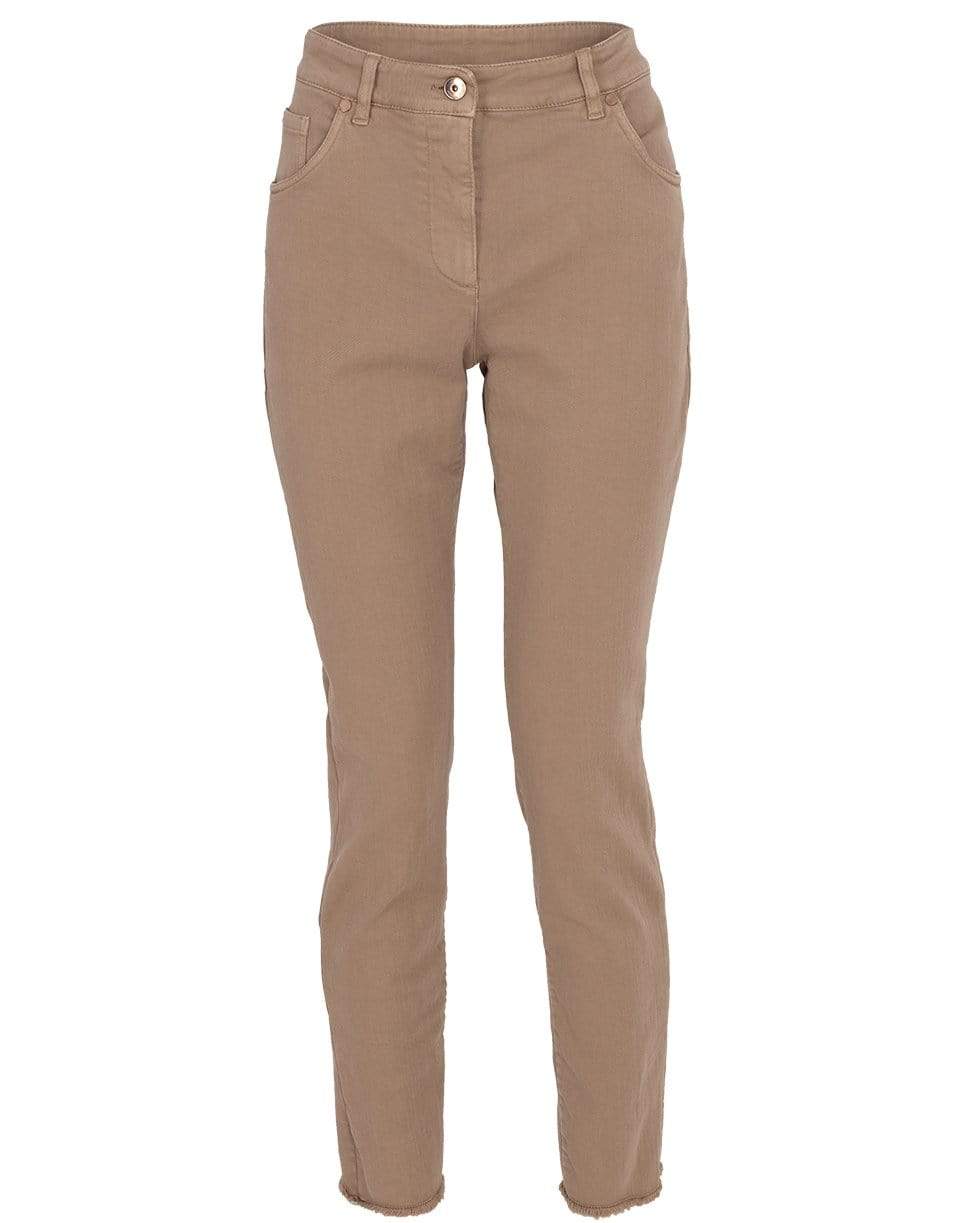 BRUNELLO CUCINELLI-Skinny Frayed Hem Denim Pant-
