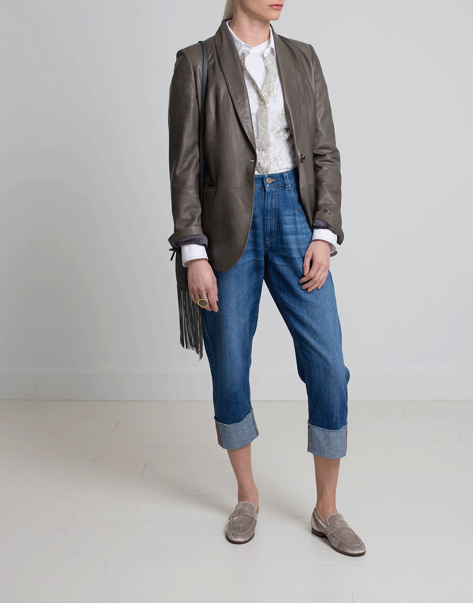 BRUNELLO CUCINELLI-Boyfriend Jean-