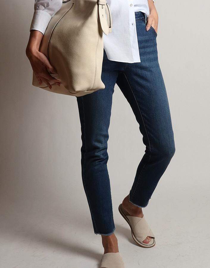 BRUNELLO CUCINELLI-Garment Dyed Frayed Jean-