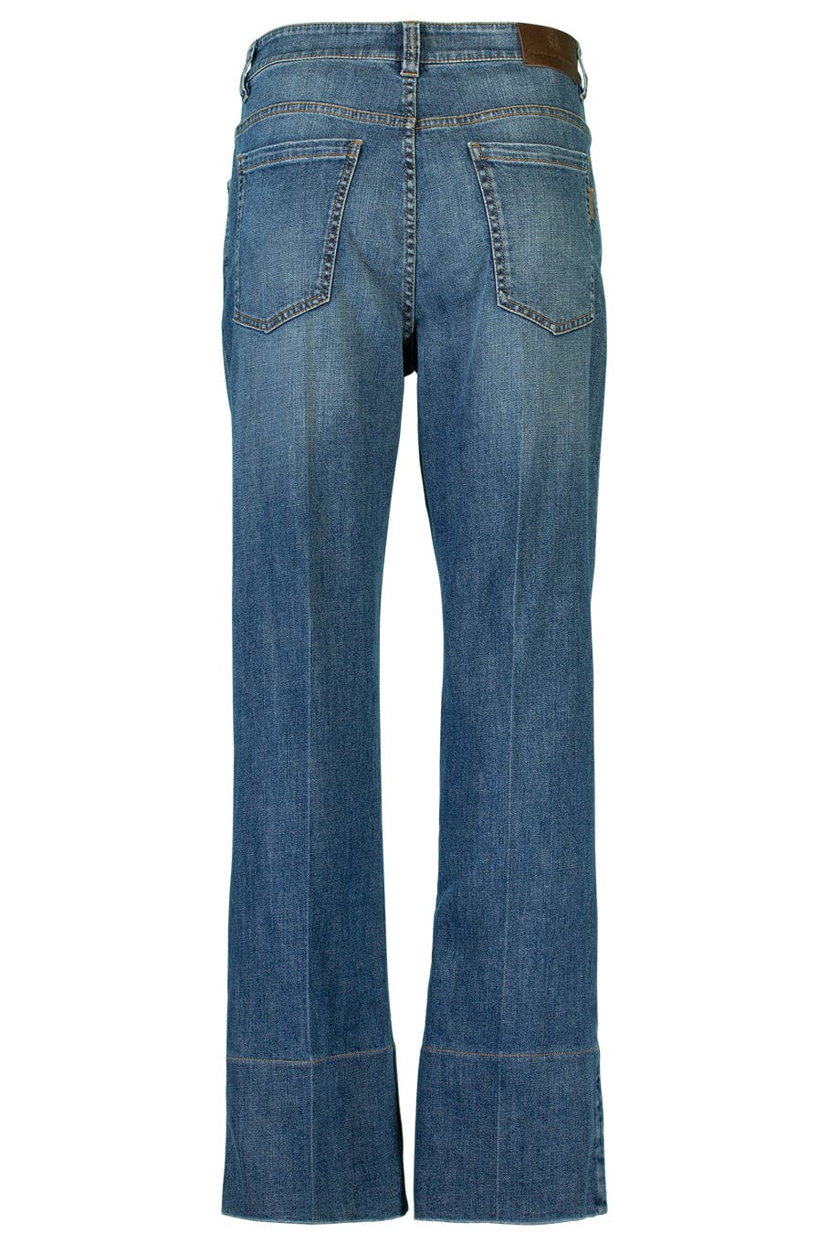 BRUNELLO CUCINELLI-Inset Barrel Hem Denim Jean-