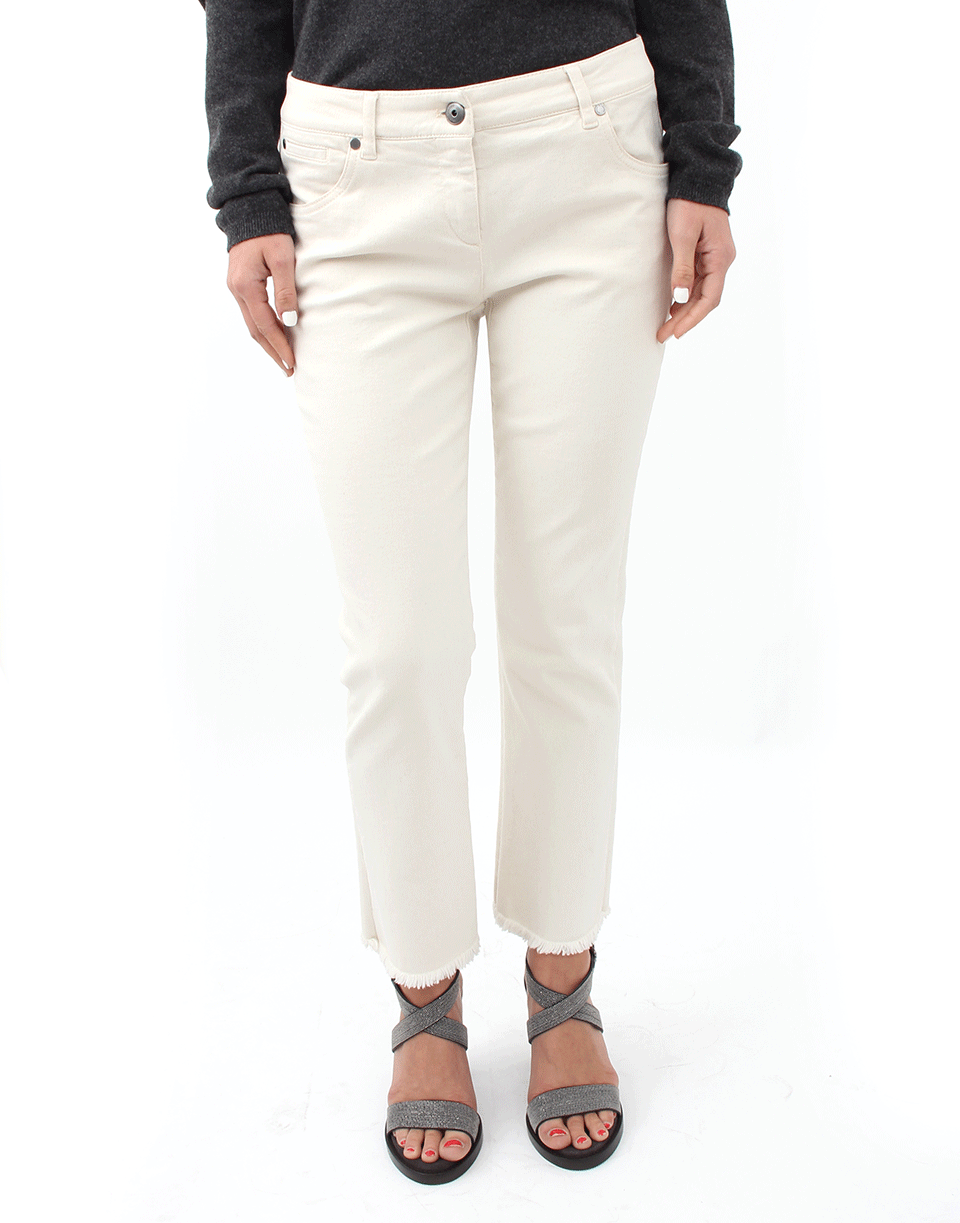 BRUNELLO CUCINELLI-Fray Hem Kick Flare Denim-