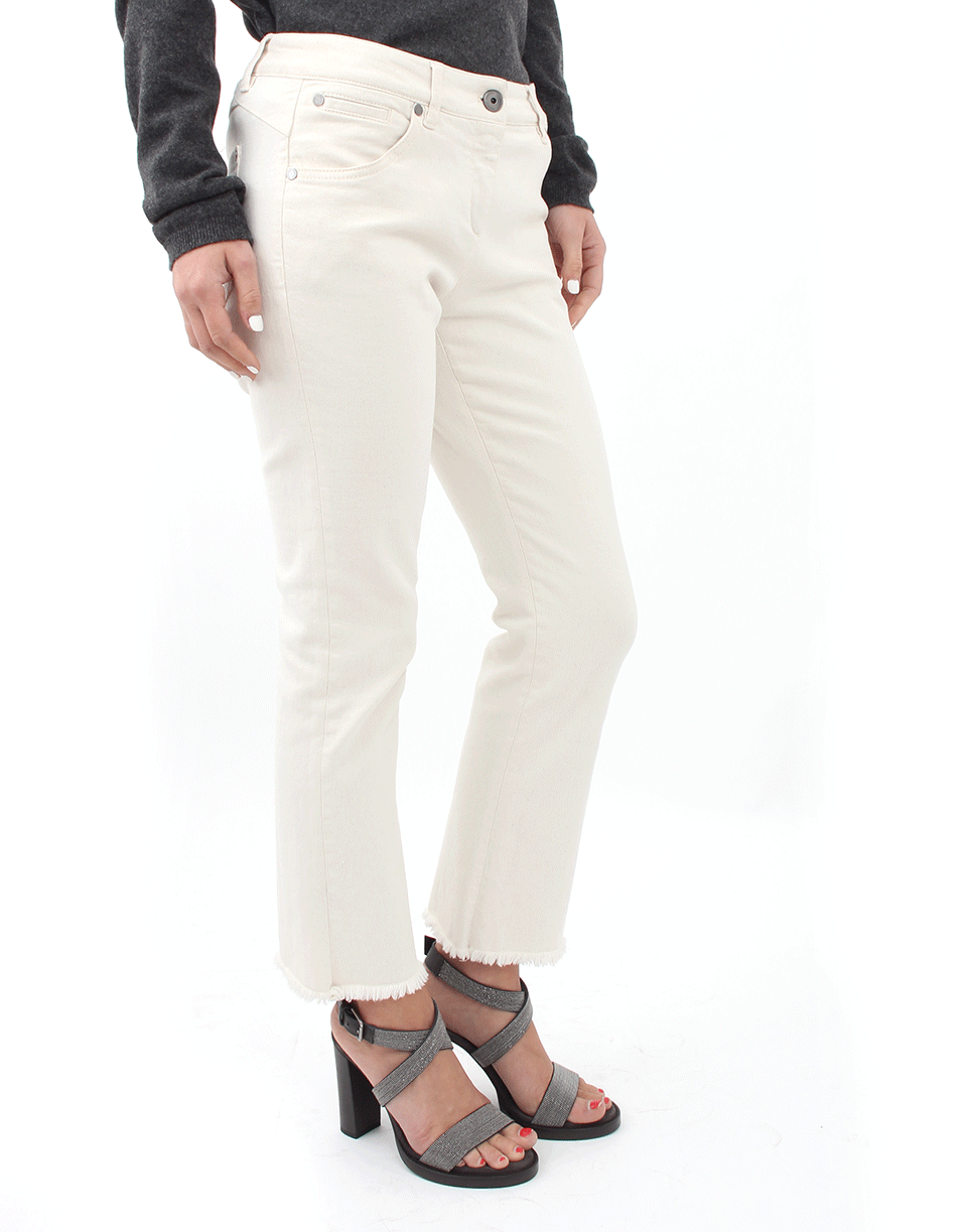 BRUNELLO CUCINELLI-Fray Hem Kick Flare Denim-