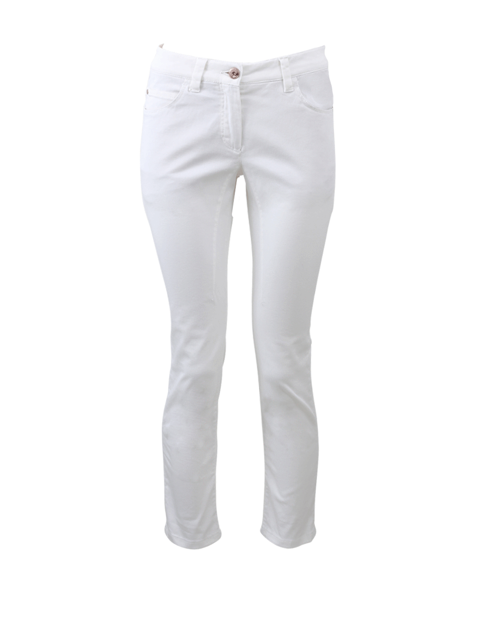 BRUNELLO CUCINELLI-Loose Fit Denim Riding Pant-