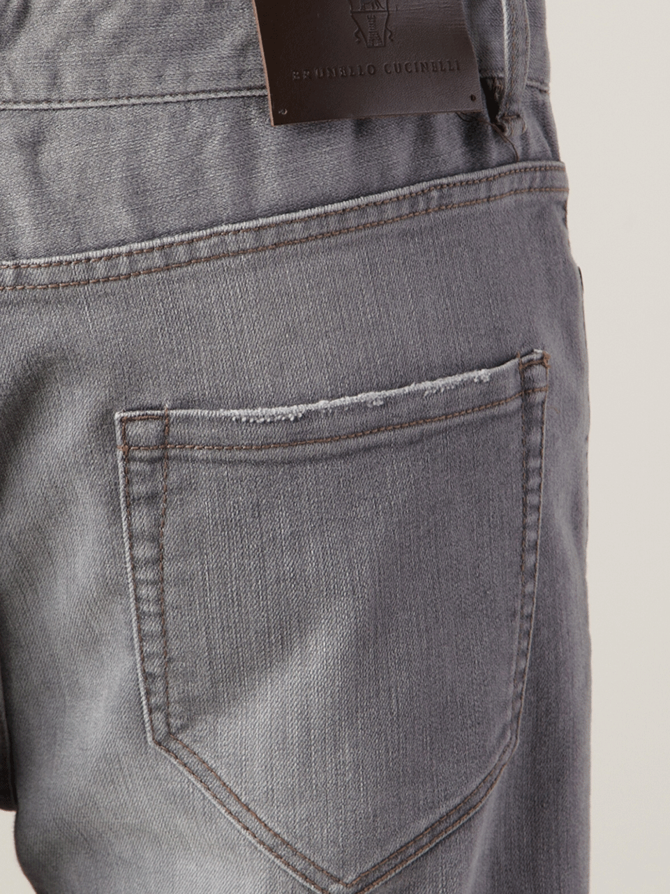 BRUNELLO CUCINELLI-Washed Five Pocket Jean-