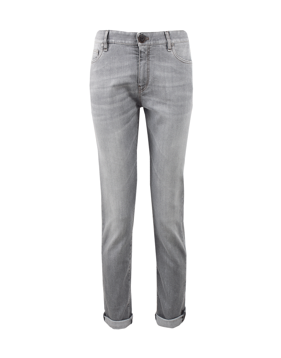 BRUNELLO CUCINELLI-Washed Five Pocket Jean-