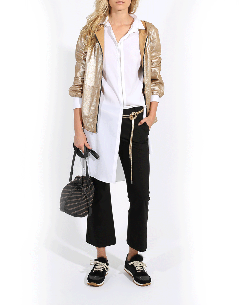 BRUNELLO CUCINELLI-Cotton Stretch Kick Flare Pant-