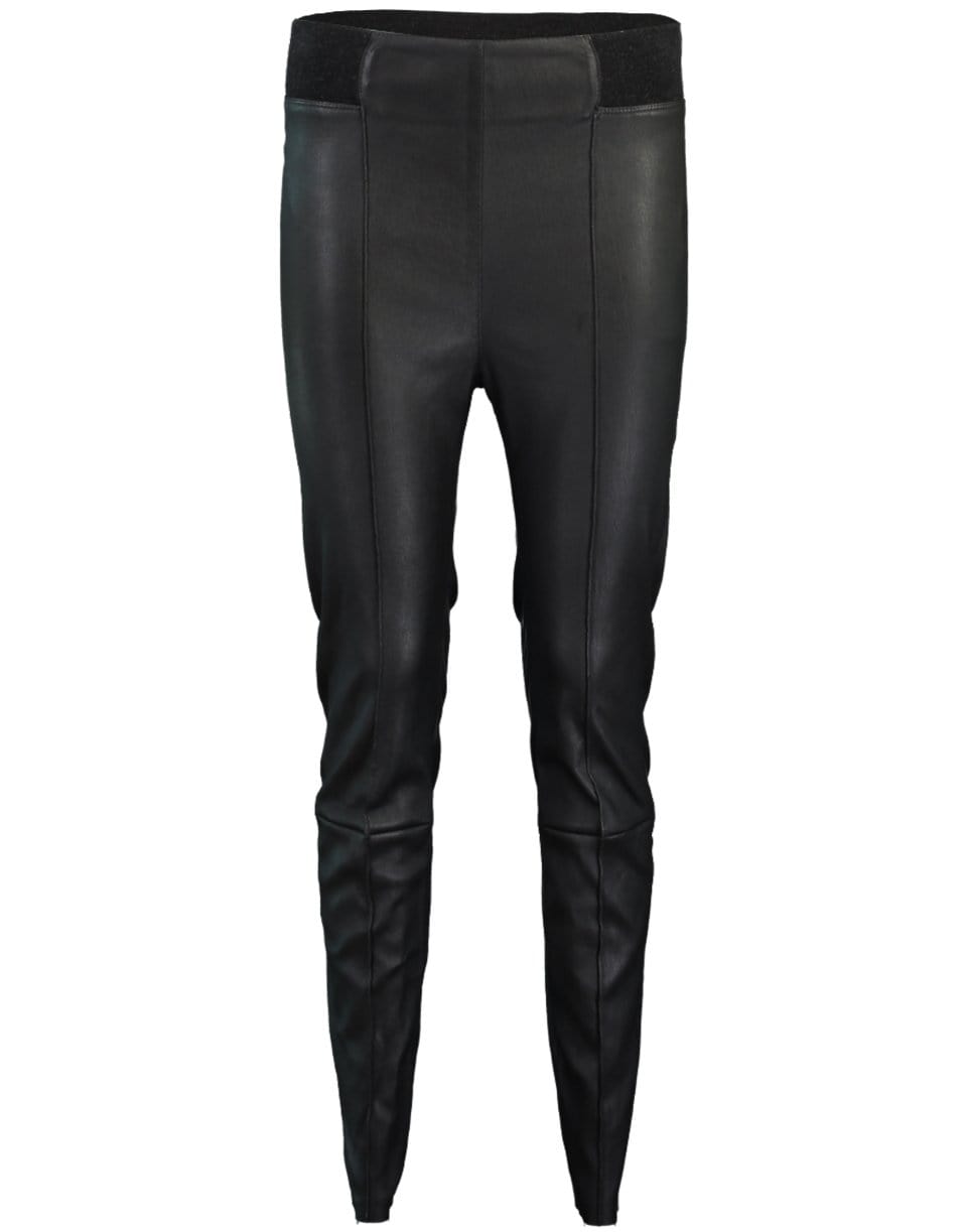 BRUNELLO CUCINELLI-Cashmere Waist Leather Legging-