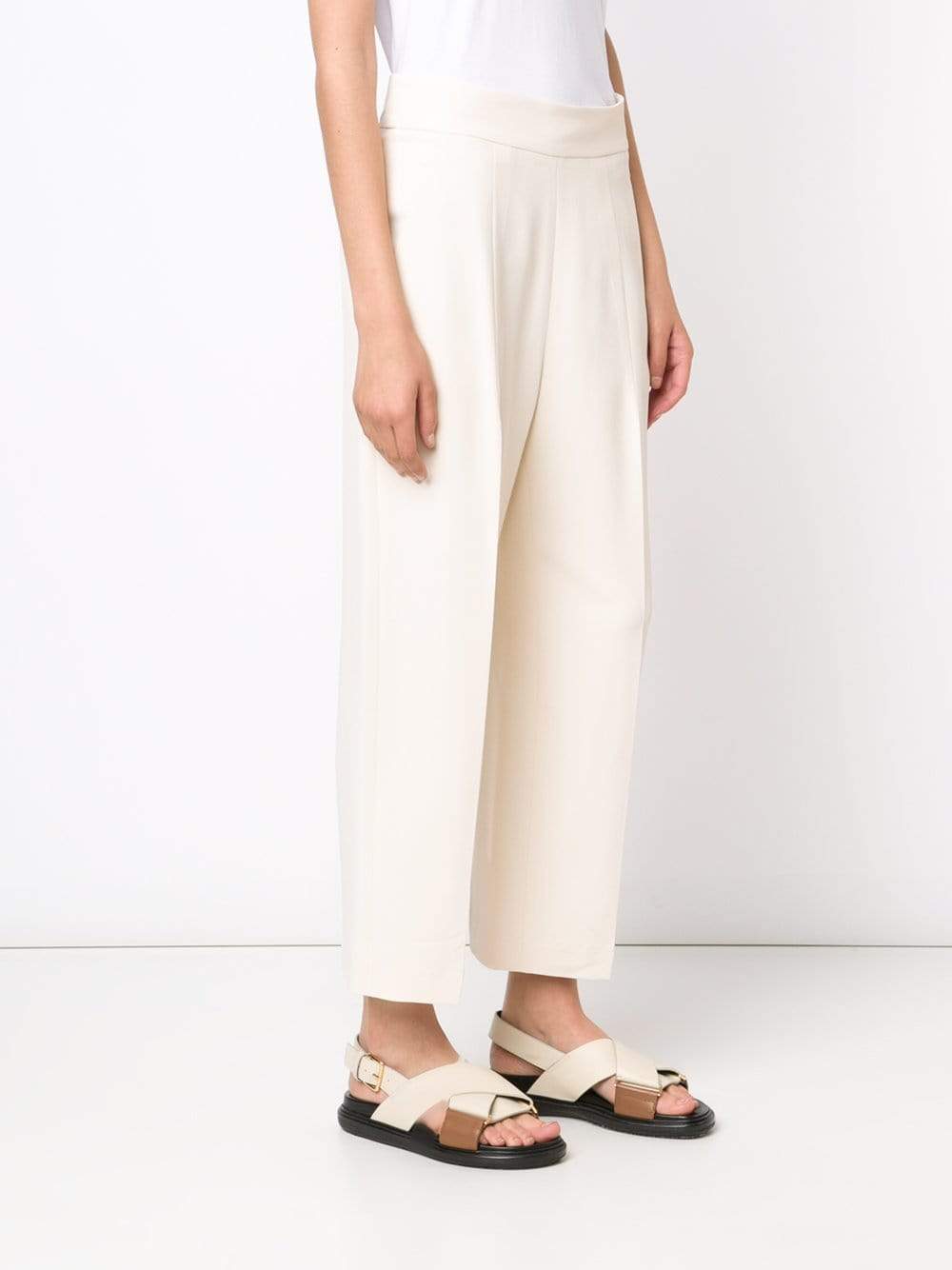 BRUNELLO CUCINELLI-High Waist Crop Pant-