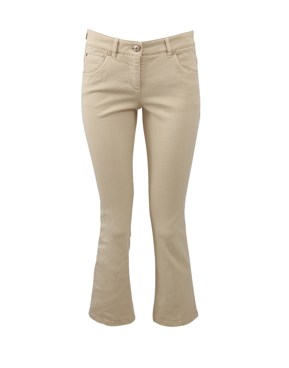 BRUNELLO CUCINELLI-Cropped Flare Denim Pant-