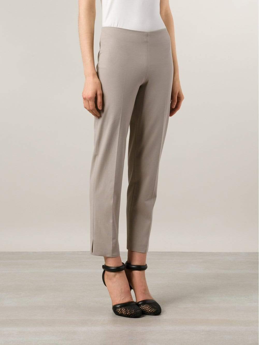 BRUNELLO CUCINELLI-Cotton Side Zip Pant-