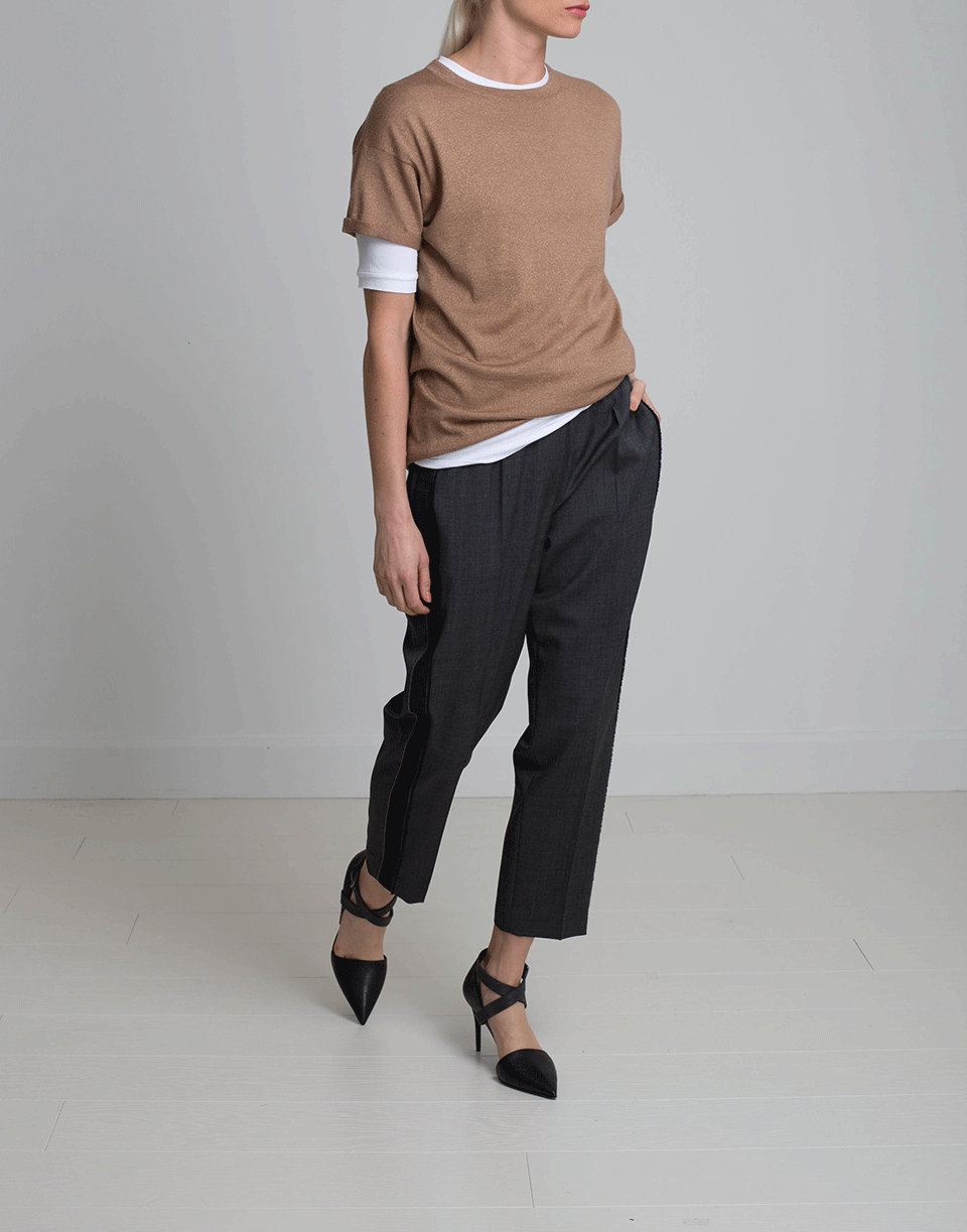 BRUNELLO CUCINELLI-Tropical Wool Pull On Pant-