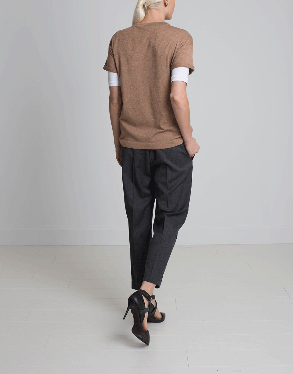 BRUNELLO CUCINELLI-Tropical Wool Pull On Pant-