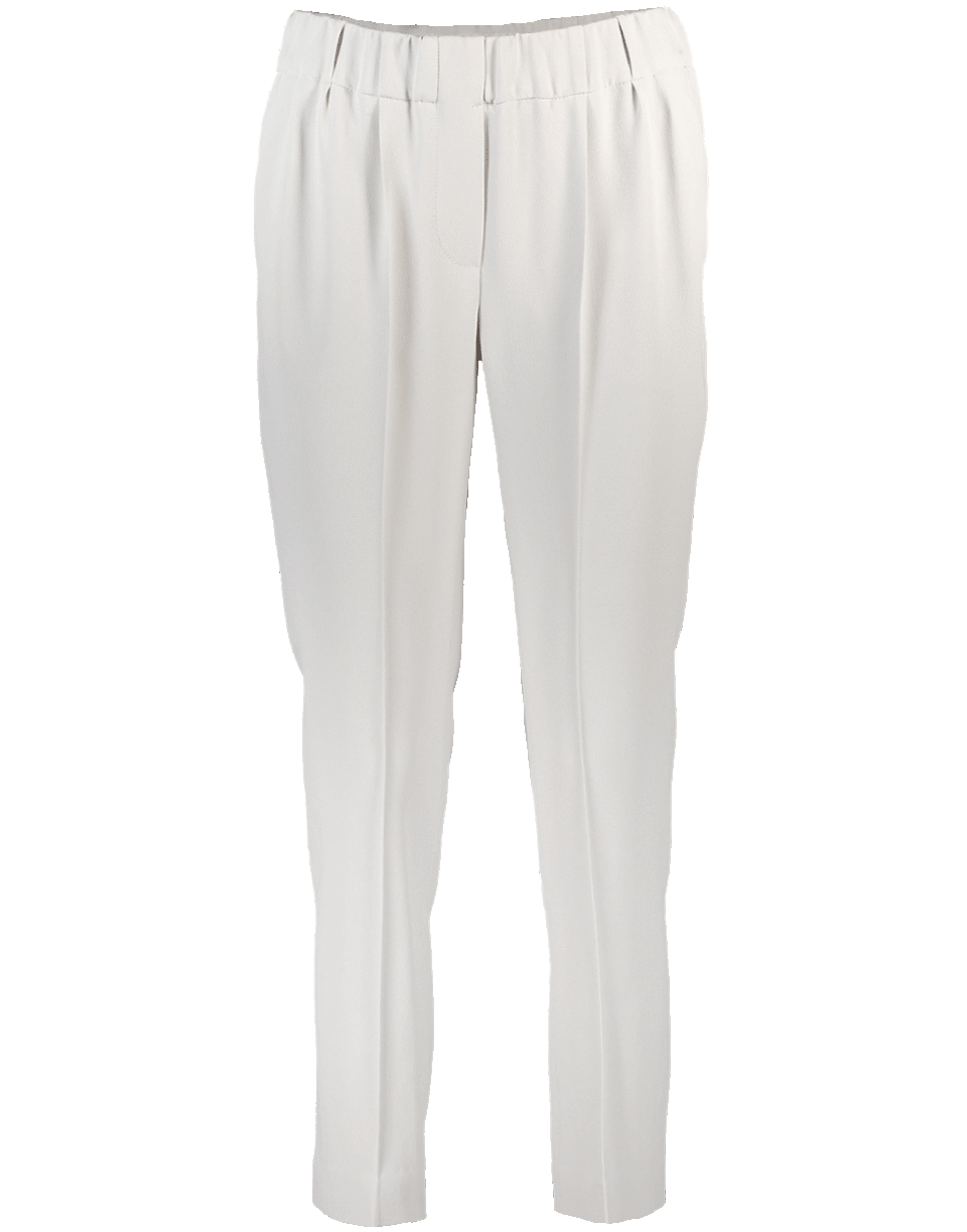 BRUNELLO CUCINELLI-Classic Pull On Pant - Ivory-