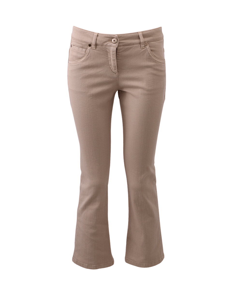 BRUNELLO CUCINELLI-Cropped Flare Denim Pant-