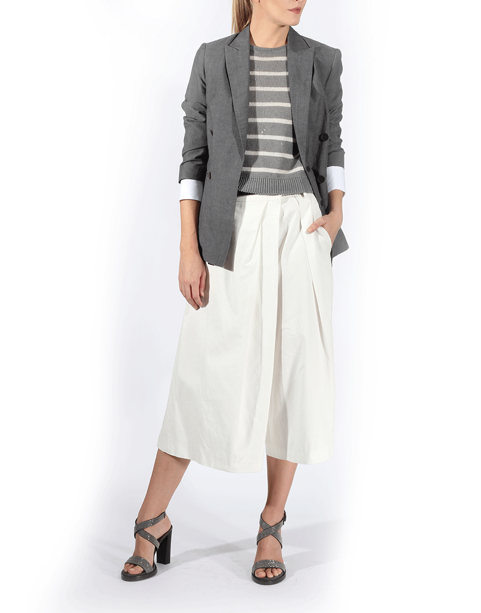 BRUNELLO CUCINELLI-Cross Over Pleated Culotte-