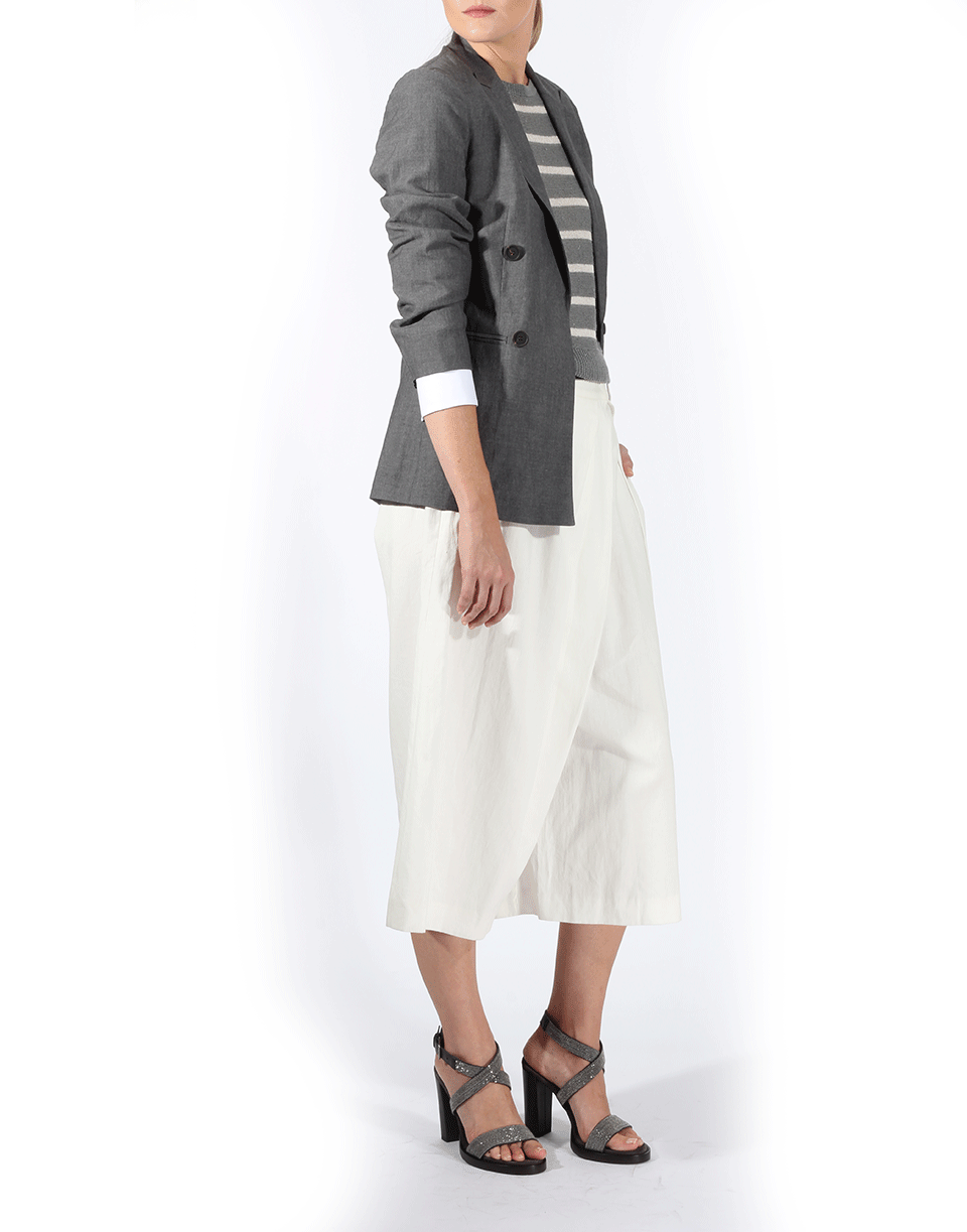 BRUNELLO CUCINELLI-Cross Over Pleated Culotte-