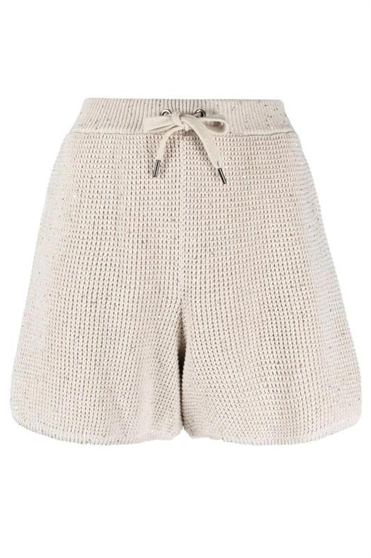 BRUNELLO CUCINELLI-Waffle Knit Shorts-