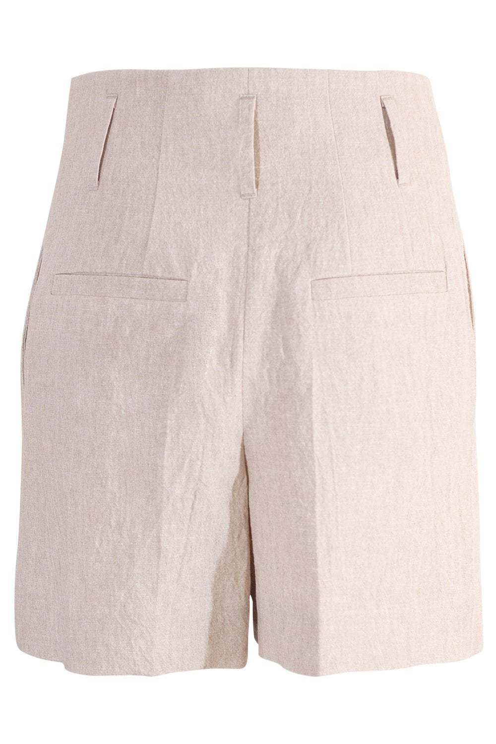 BRUNELLO CUCINELLI-Crinkle Linen Shorts-