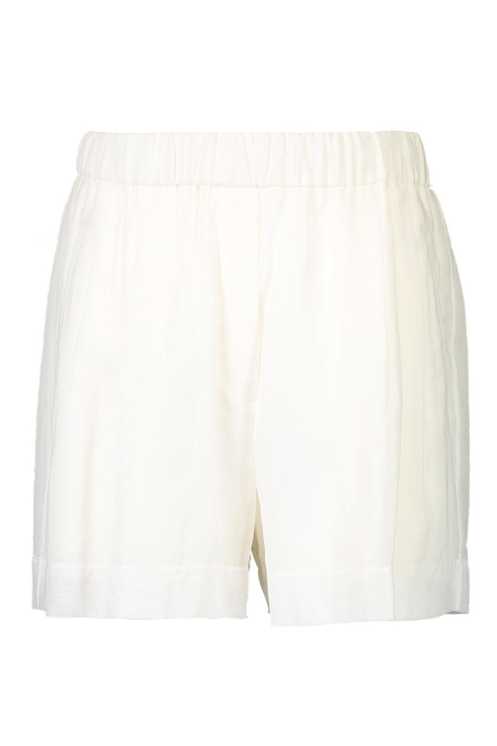 Pull On Baggy Shorts-WHITE-36-CLOTHINGPANTSHORT-BRUNELLO CUCINELLI