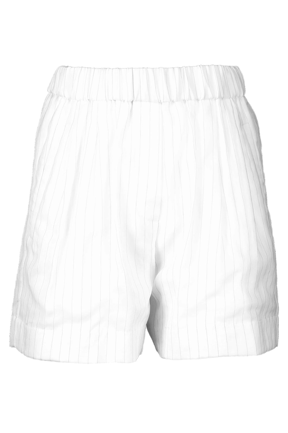 Striped Cotton Bermuda Shorts-WHITE/TOBACCO-36-CLOTHINGPANTSHORT-BRUNELLO CUCINELLI