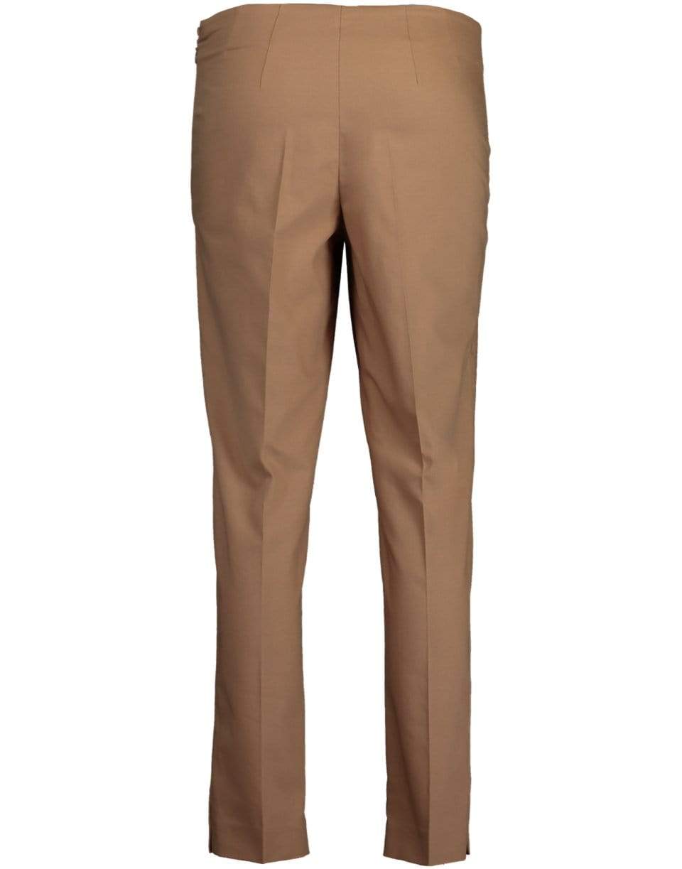 BRUNELLO CUCINELLI-Cotton Twill Side Zip Pant-