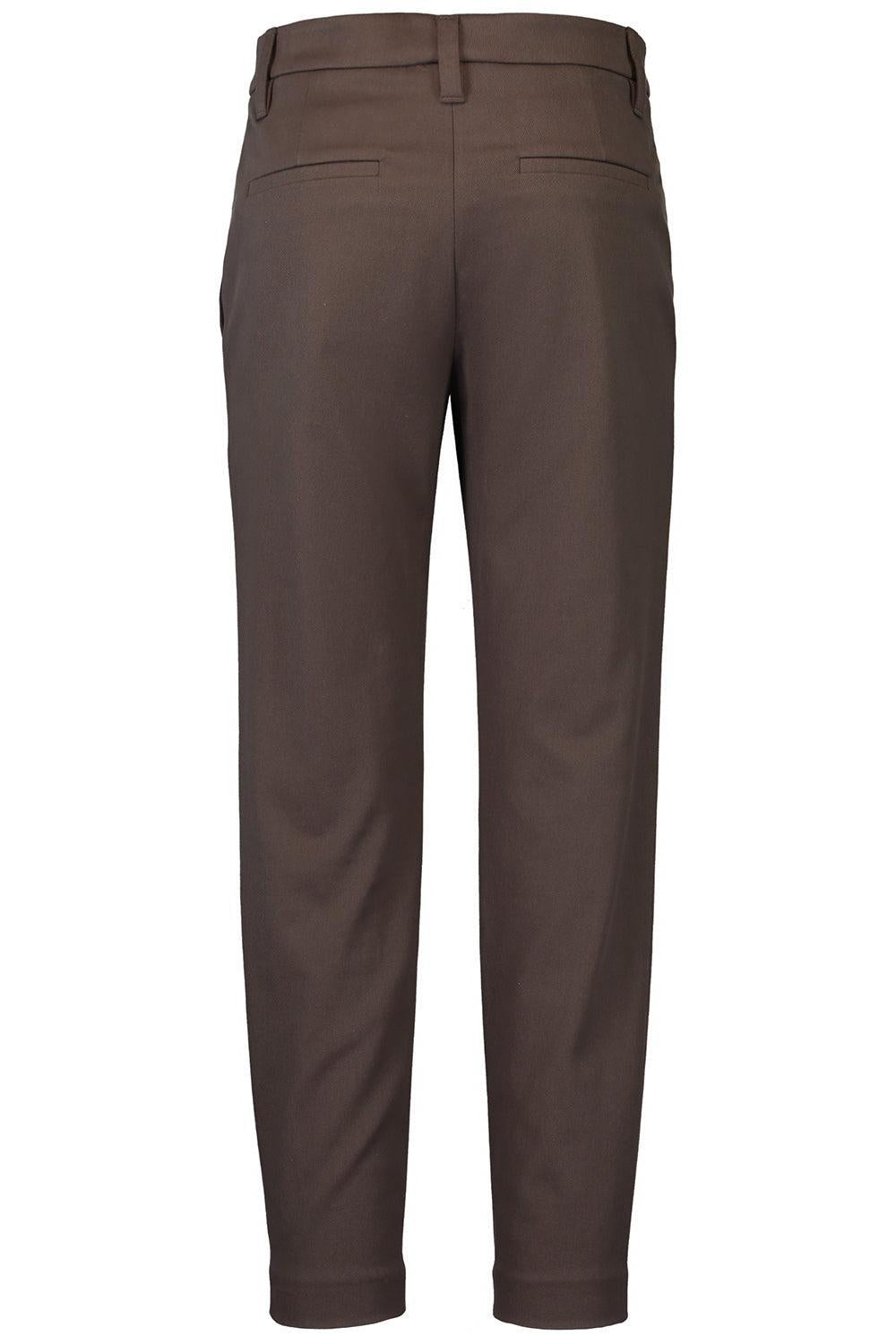 Stretch Slim Trousers - Chocolate-CHOCOLATE-38-CLOTHINGPANTSLIM FIT-BRUNELLO CUCINELLI