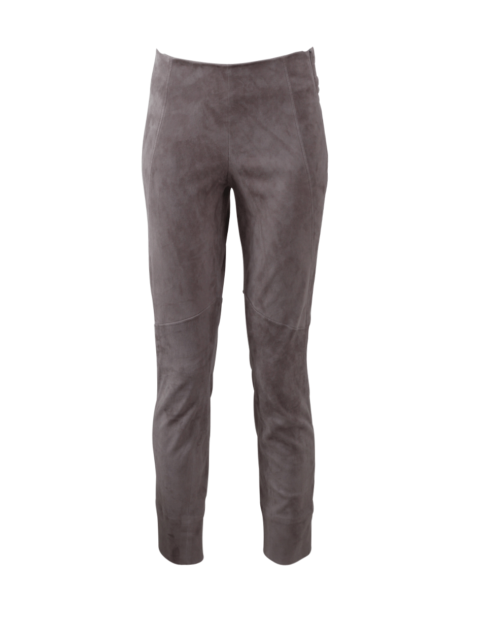 BRUNELLO CUCINELLI-Side Zip Suede Legging-