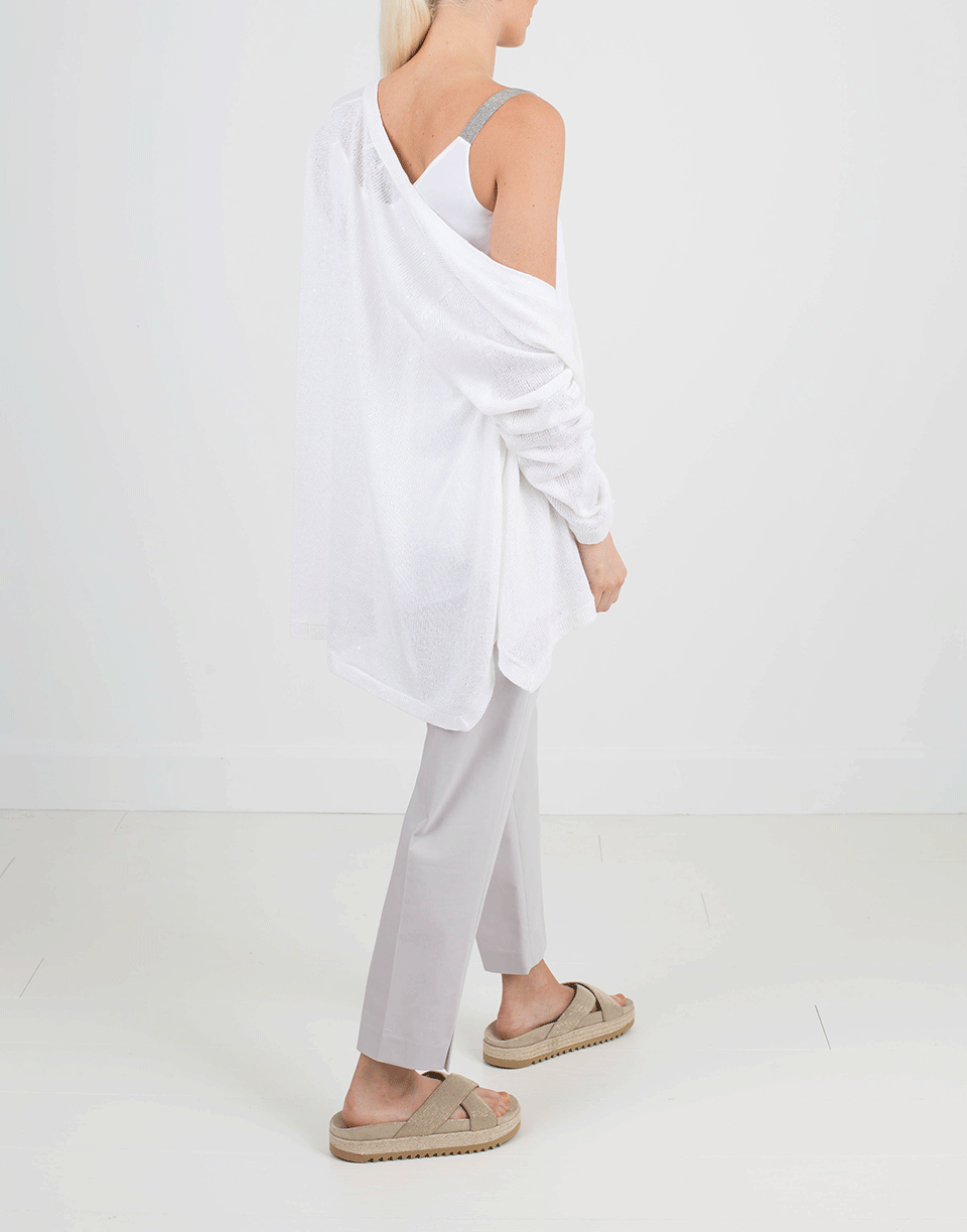 BRUNELLO CUCINELLI-Cotton Side Zip Pant-