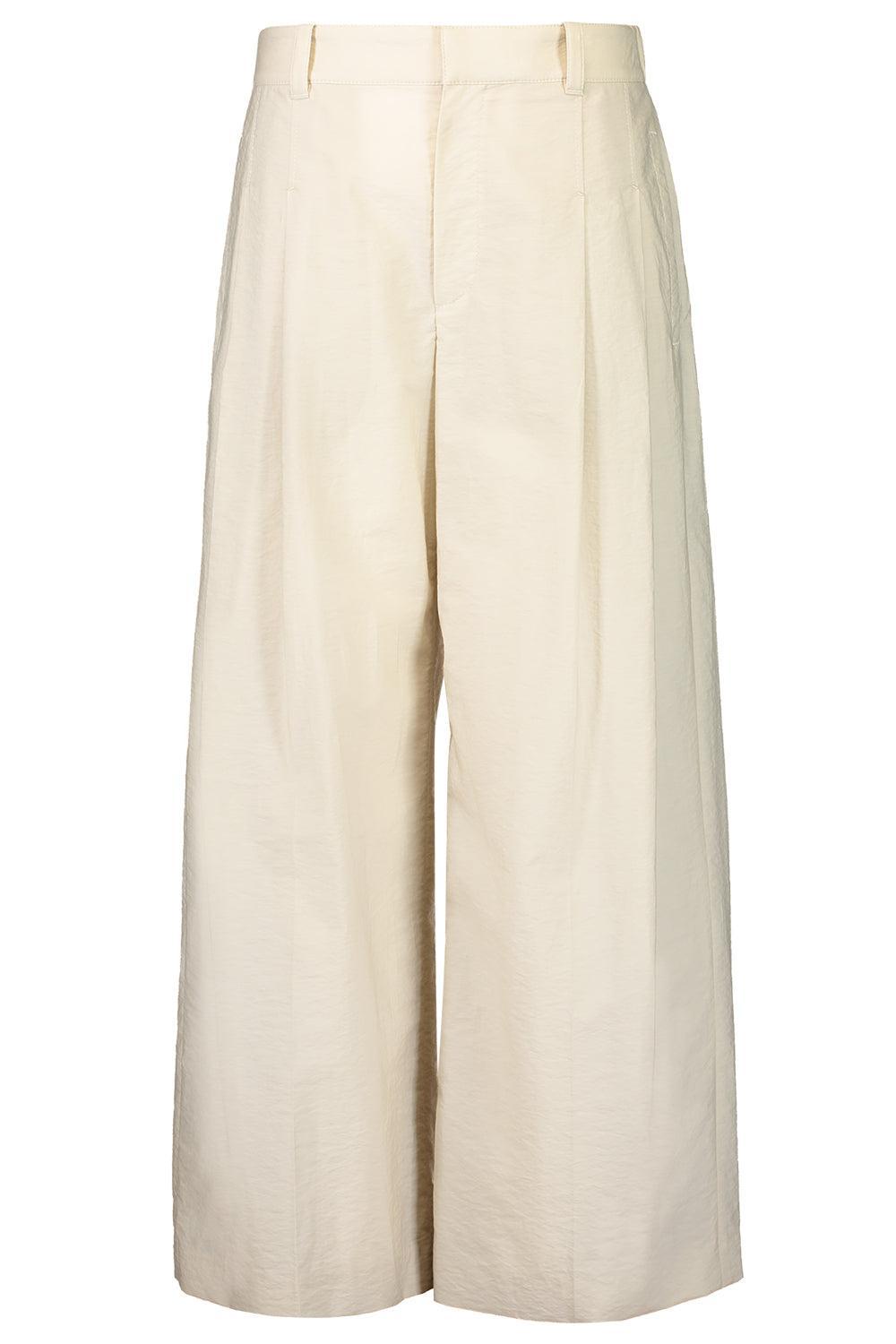 Pleated Trousers-BROWN-36-CLOTHINGPANTWIDE LEG-BRUNELLO CUCINELLI