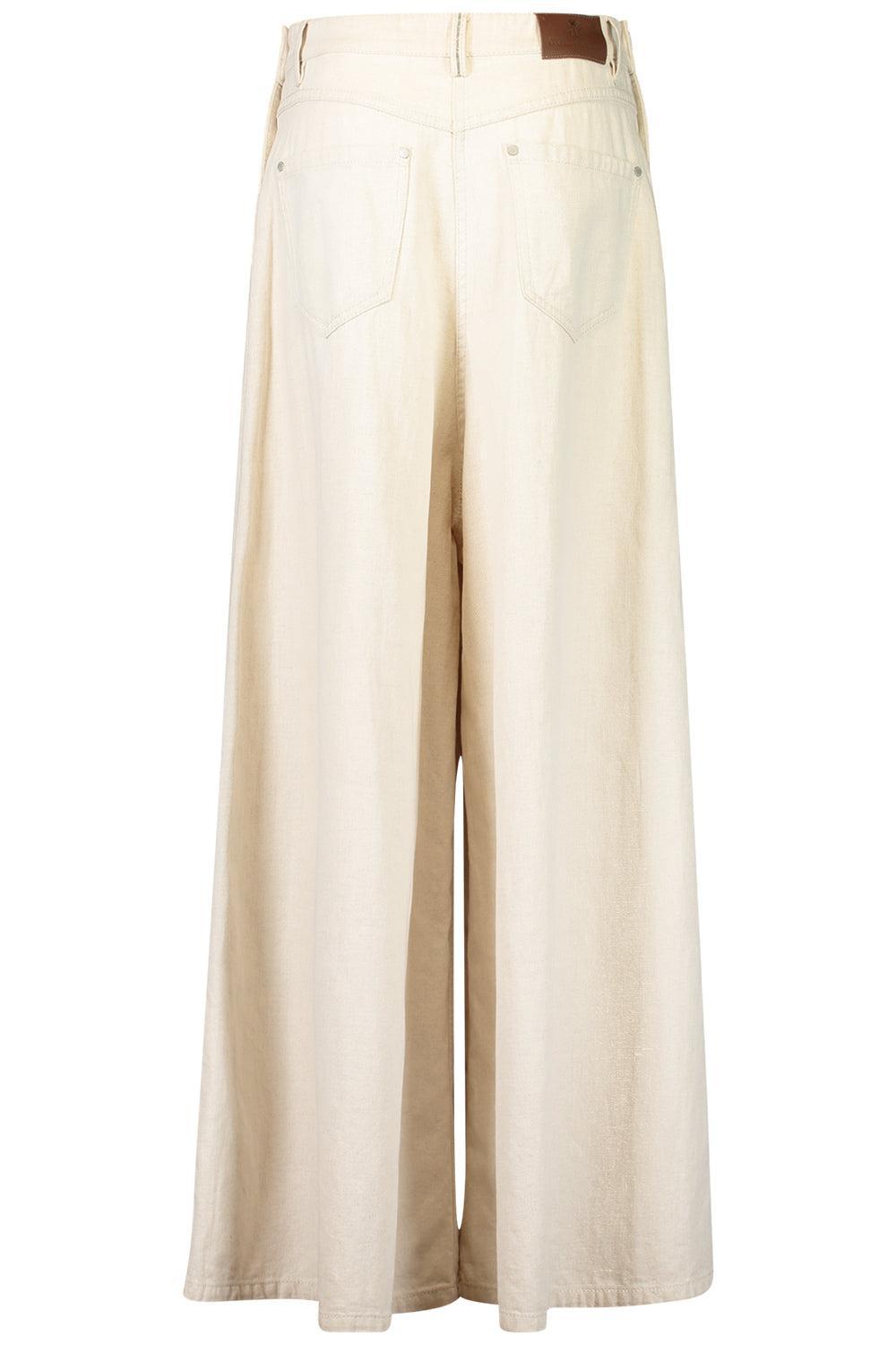 Sailor Jeans-CREAM-36-CLOTHINGPANTWIDE LEG-BRUNELLO CUCINELLI