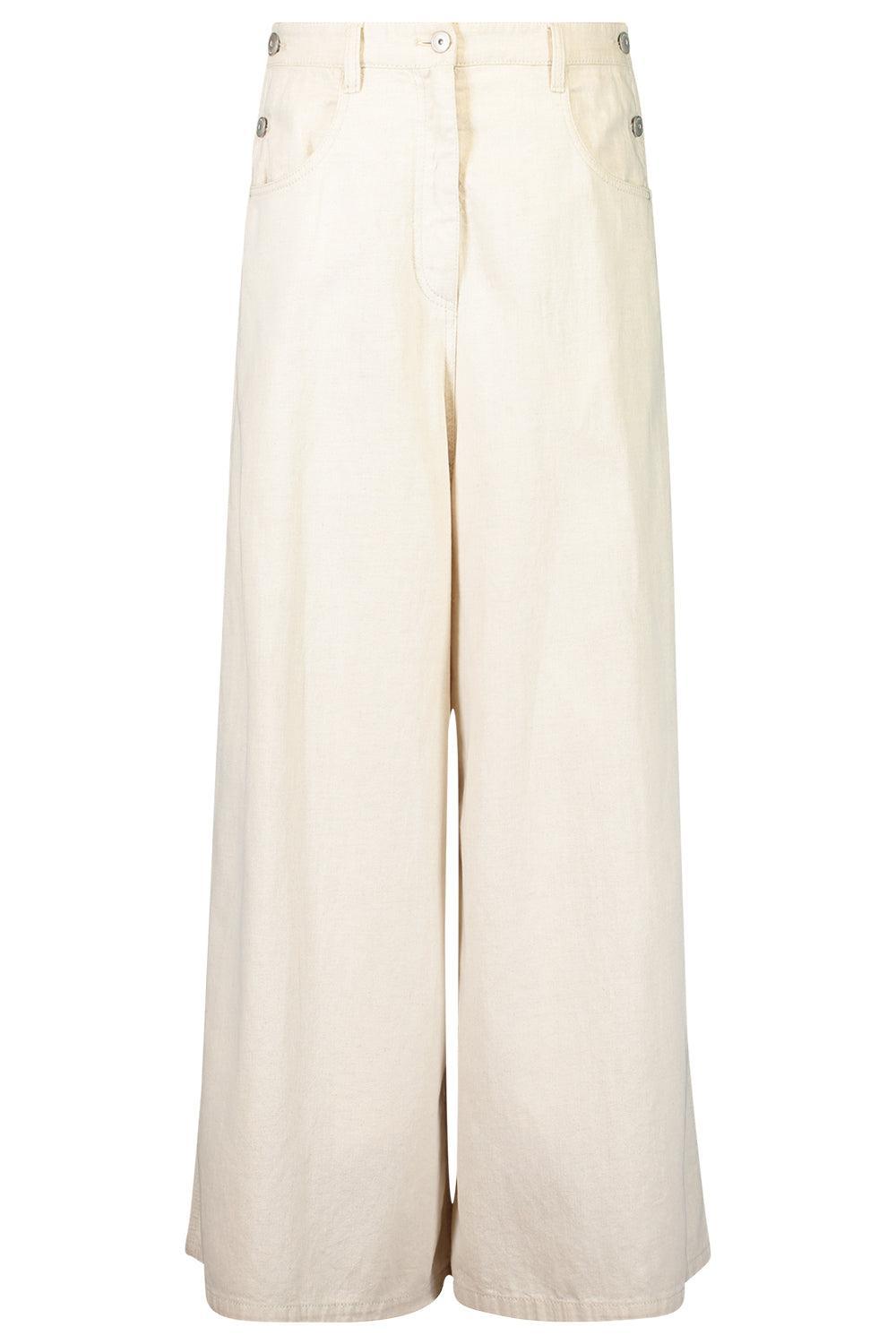 Sailor Jeans-CREAM-36-CLOTHINGPANTWIDE LEG-BRUNELLO CUCINELLI