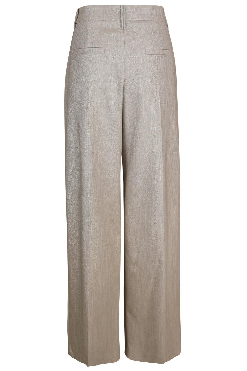 Sparkling Relaxed Trouser-CREAM-38-CLOTHINGPANTWIDE LEG-BRUNELLO CUCINELLI