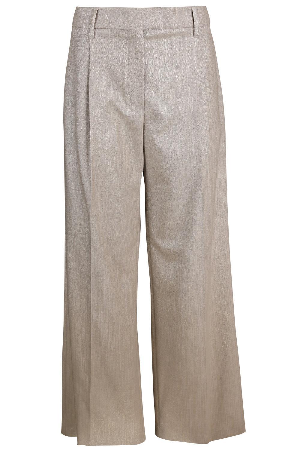 Sparkling Relaxed Trouser-CREAM-38-CLOTHINGPANTWIDE LEG-BRUNELLO CUCINELLI