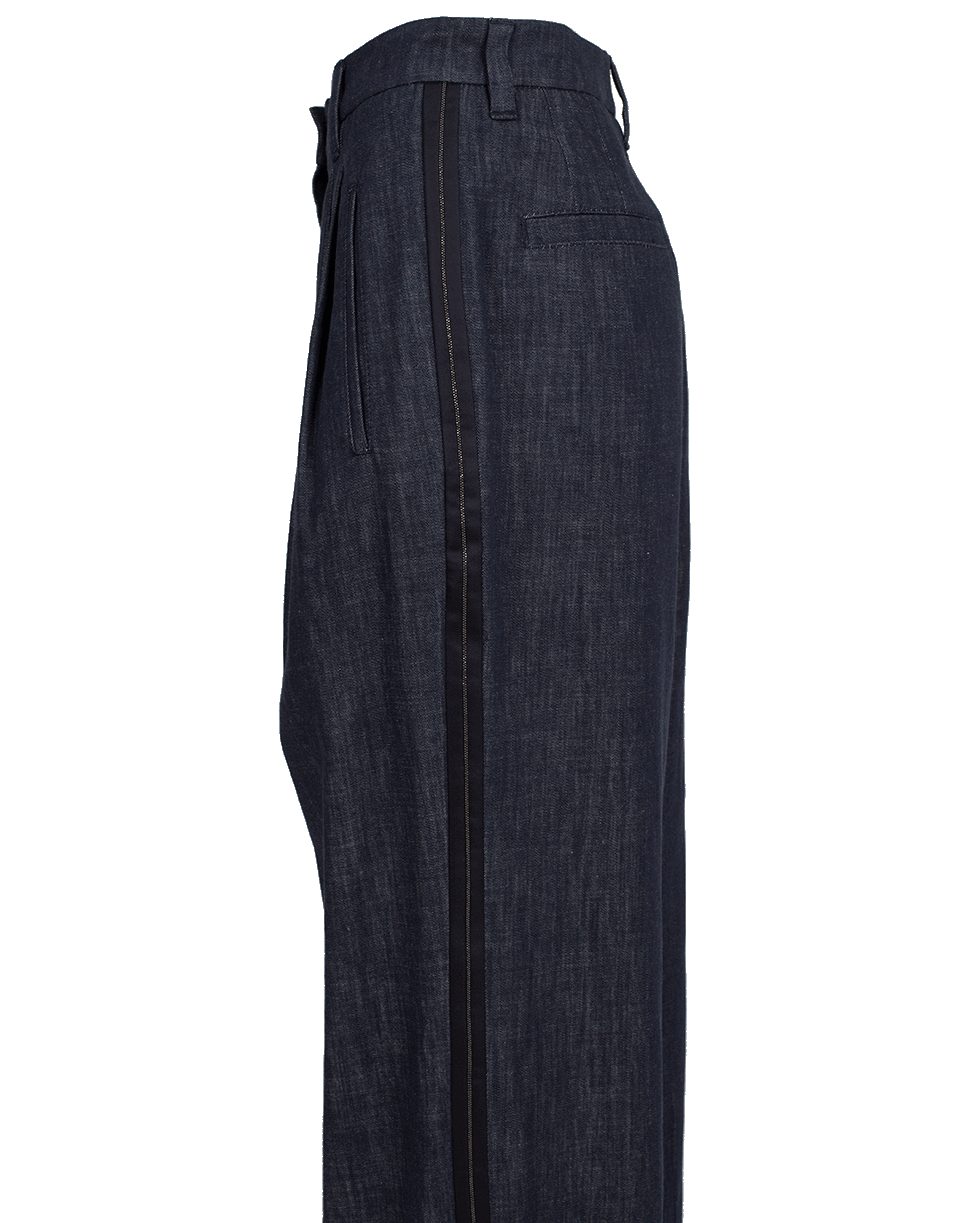 BRUNELLO CUCINELLI-Wide Leg Denim Pant-