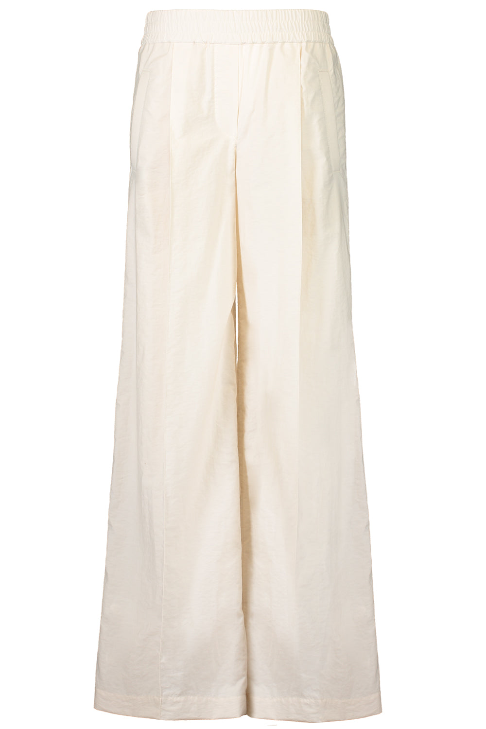 Diagonal Loose Pant-IVORY-38-CLOTHINGPANTWIDE LEG-BRUNELLO CUCINELLI