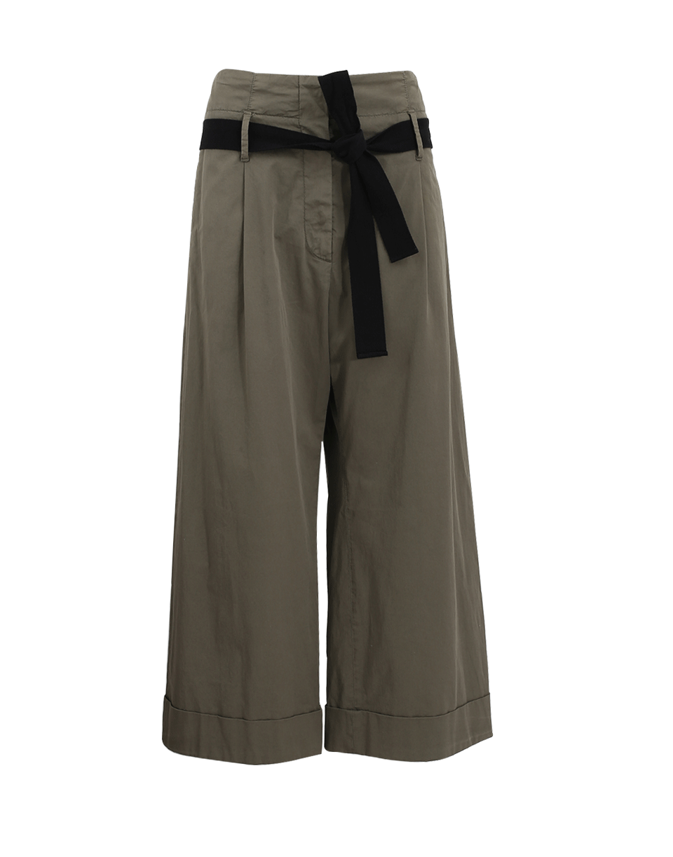 BRUNELLO CUCINELLI-Wide Leg Cuff Pant-