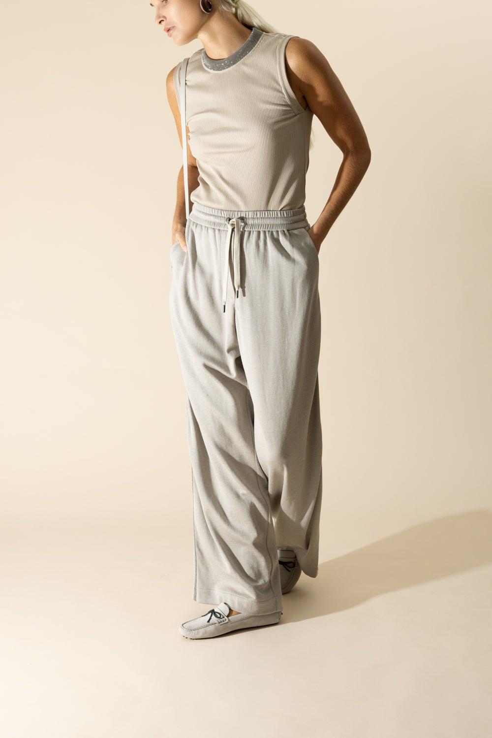 BRUNELLO CUCINELLI-Wide Leg Spa Pant-