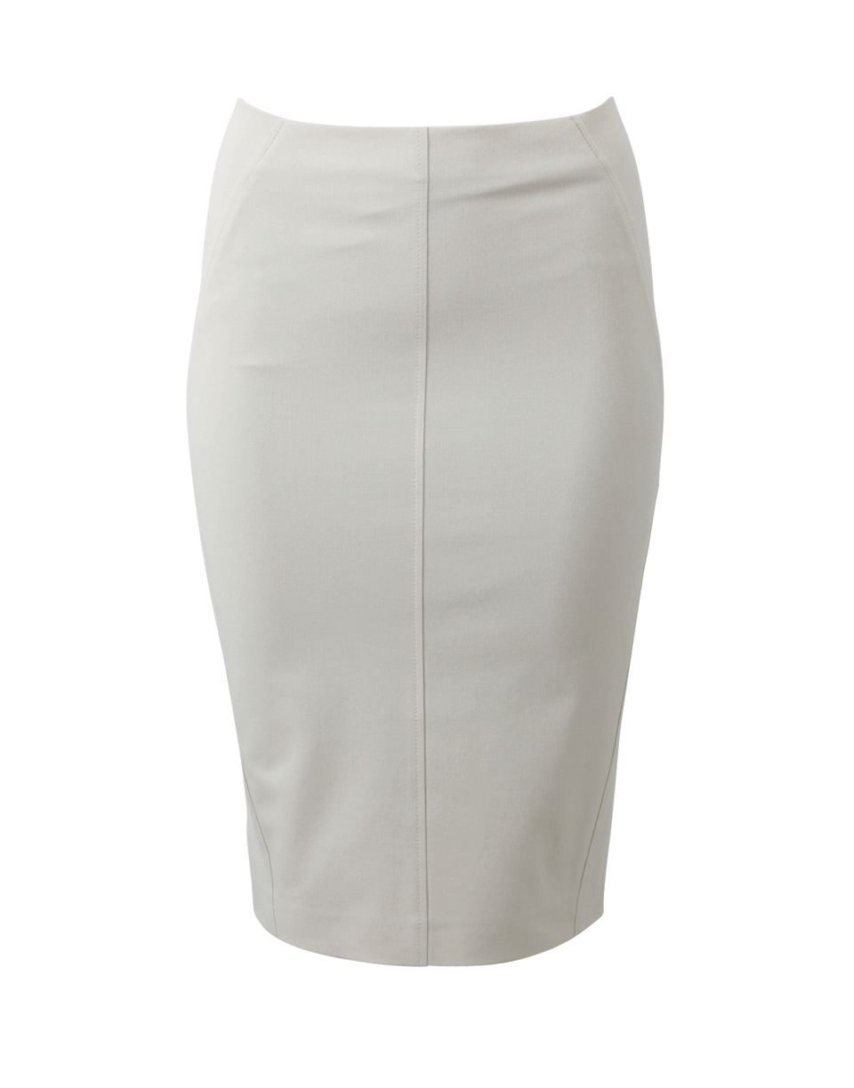 BRUNELLO CUCINELLI-Stretch Cotton Pencil Skirt-
