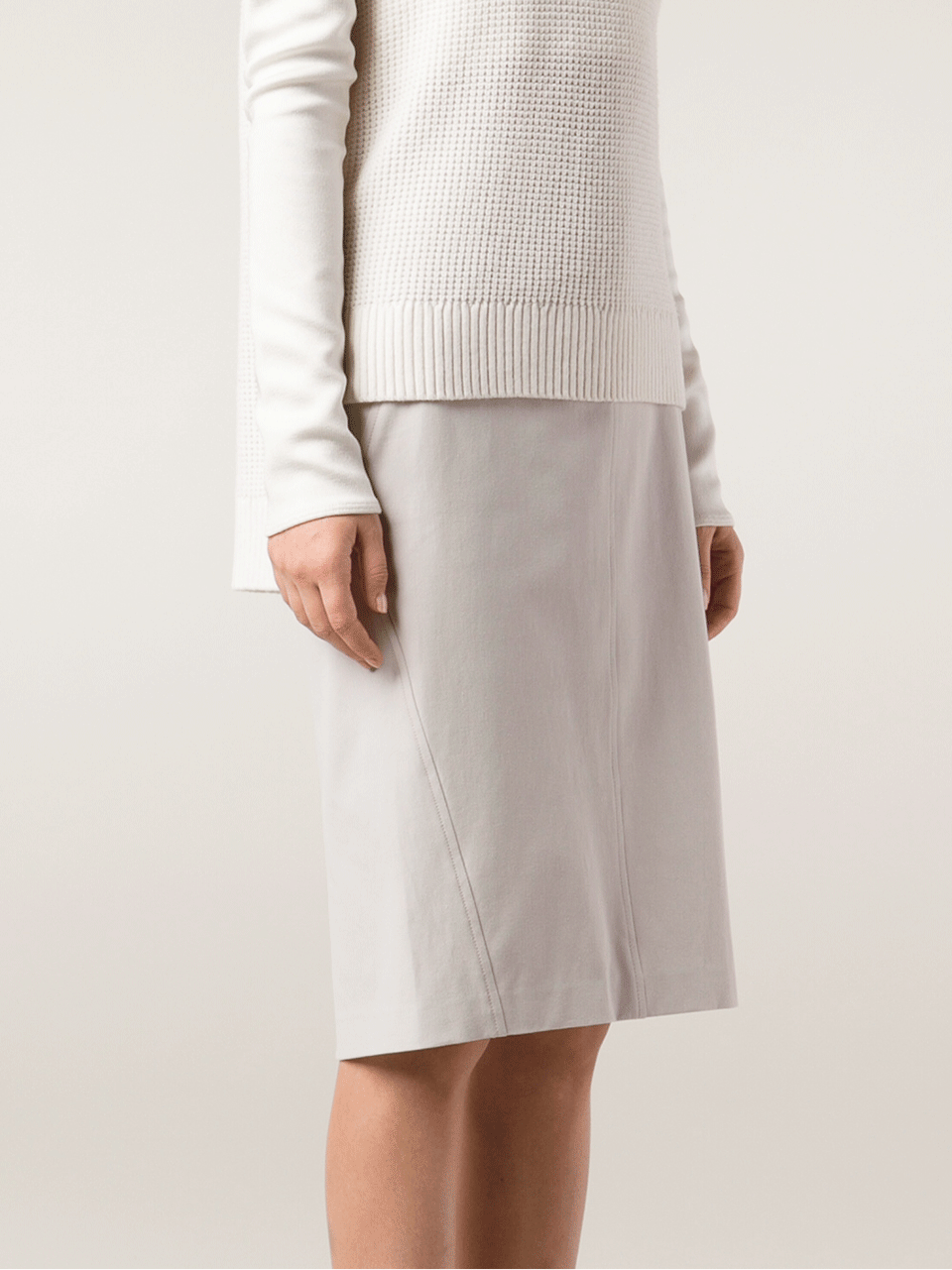 BRUNELLO CUCINELLI-Cotton Pencil Skirt-