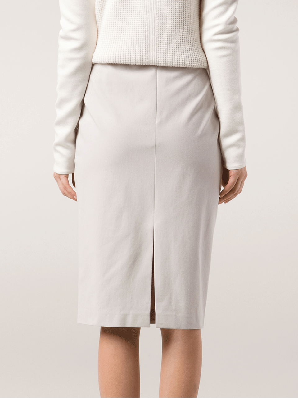 BRUNELLO CUCINELLI-Cotton Pencil Skirt-