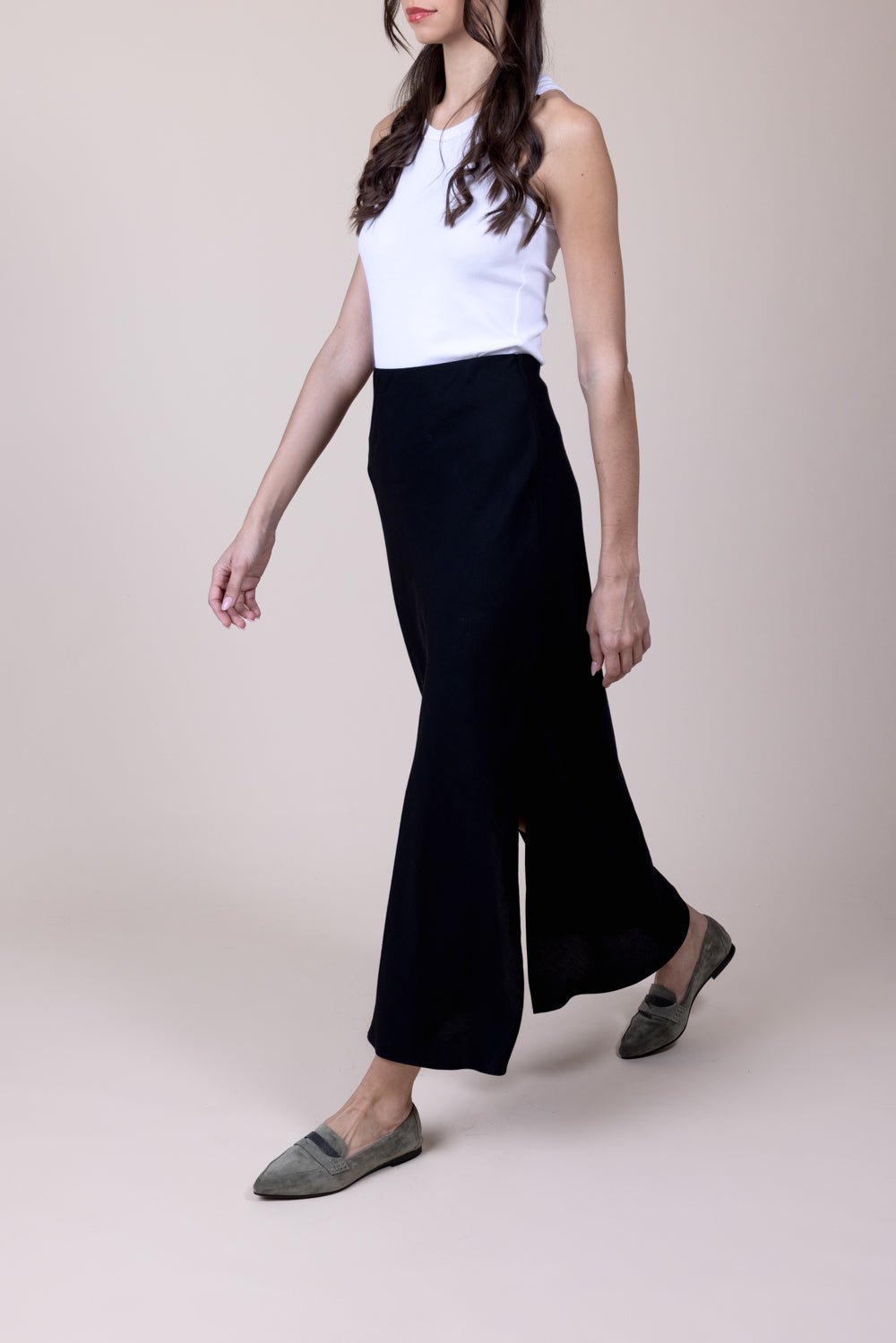 BRUNELLO CUCINELLI-Fluid Skirt - Black-