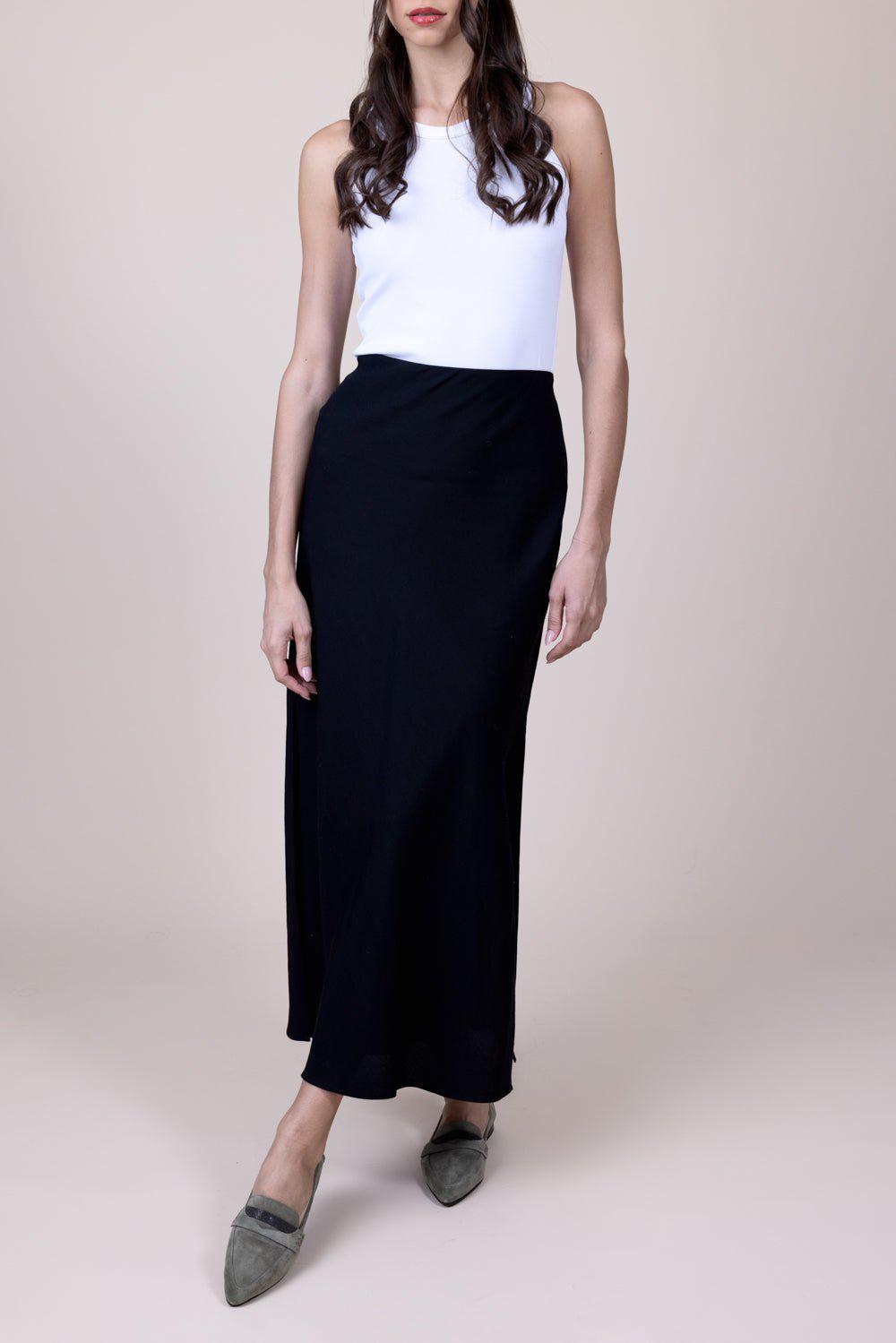BRUNELLO CUCINELLI-Fluid Skirt - Black-
